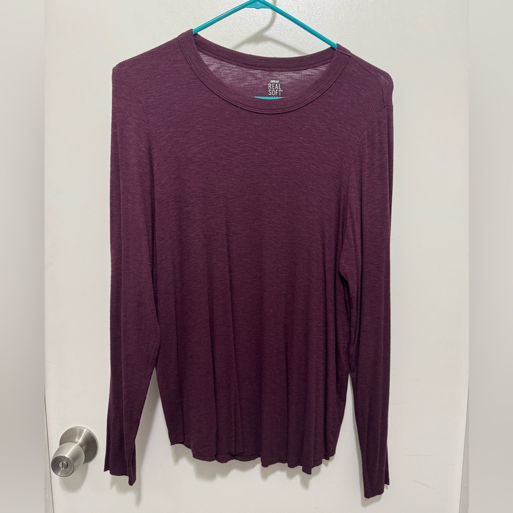 Aerie real soft ribbed long sleeve